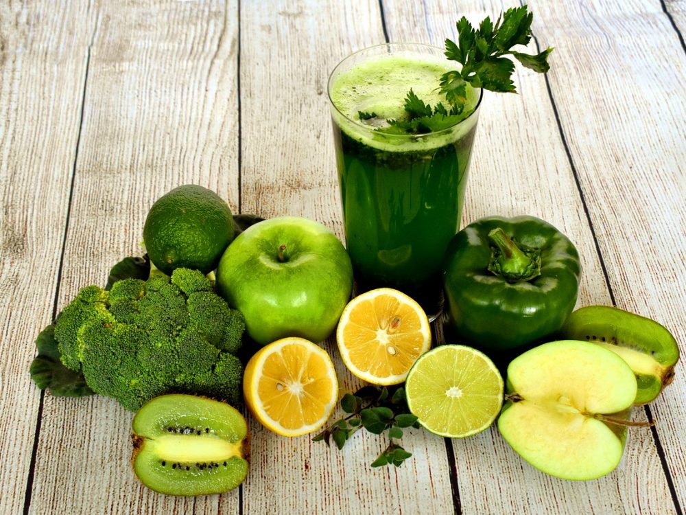 Veggie smoothis a šaláty
