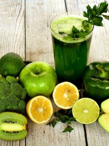 Veggie smoothis a šaláty